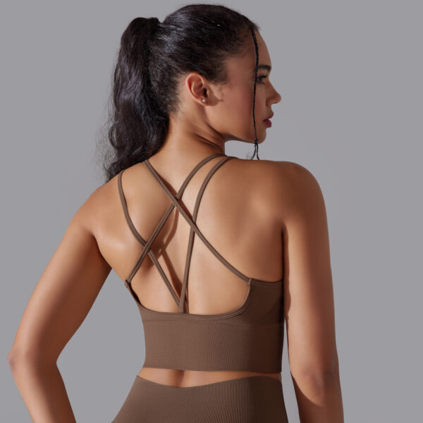 Beautiful back sports underwear tight shockproof high strength yoga fitness undershirt female