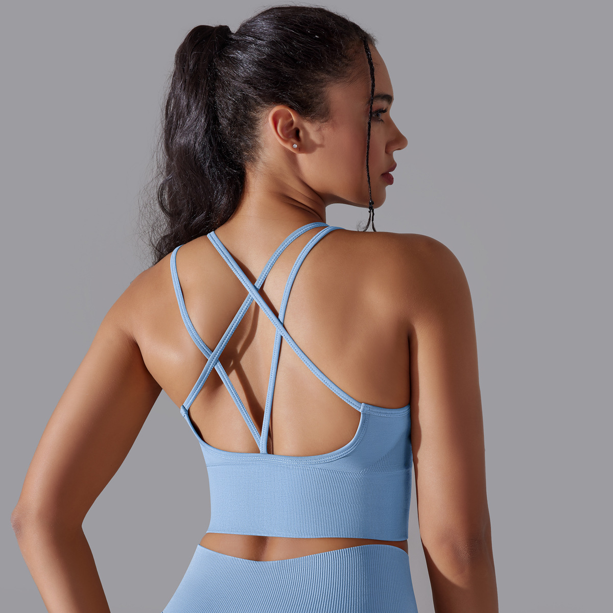 Beautiful back sports underwear tight shockproof high strength yoga fitness undershirt female - Image 10