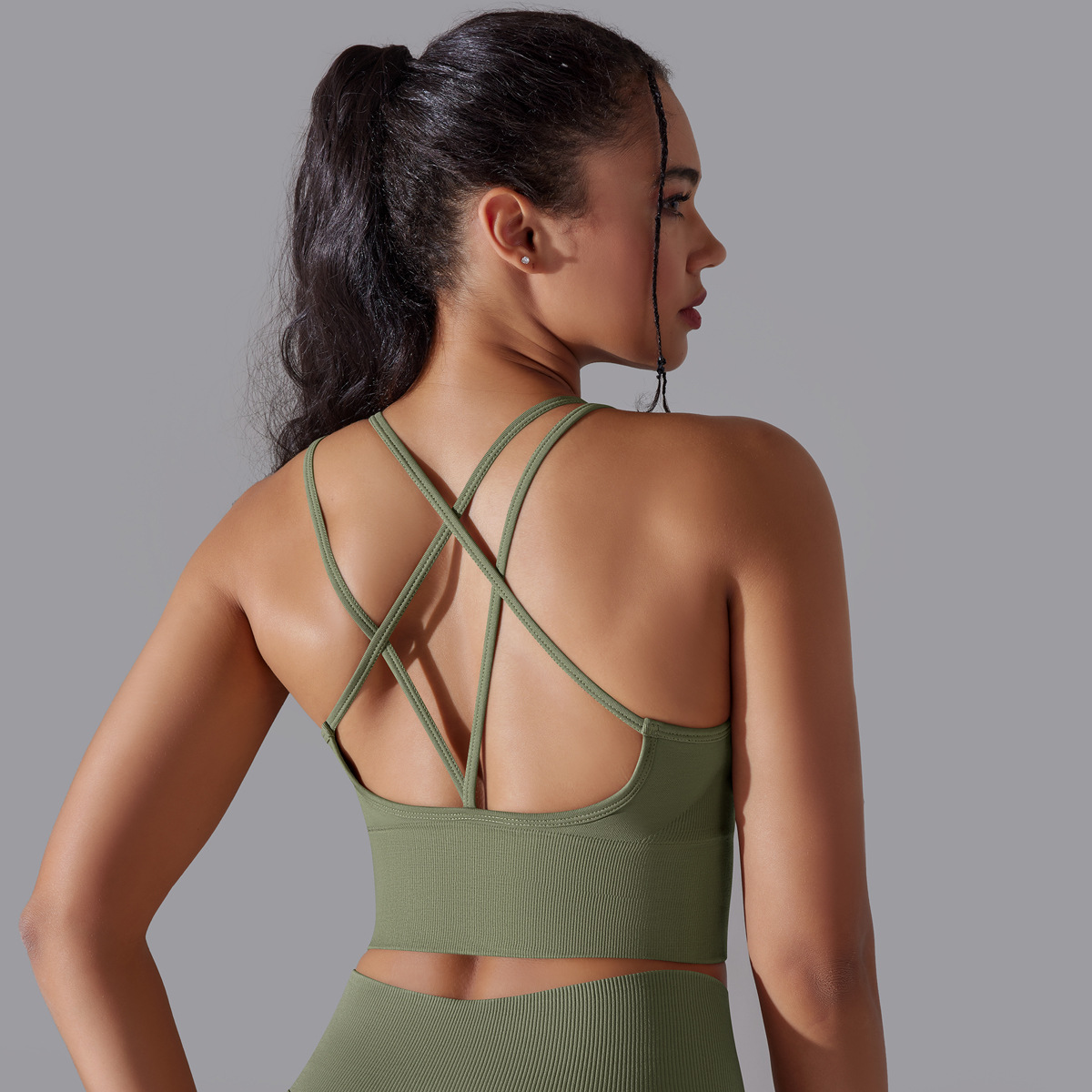 Beautiful back sports underwear tight shockproof high strength yoga fitness undershirt female - Image 4