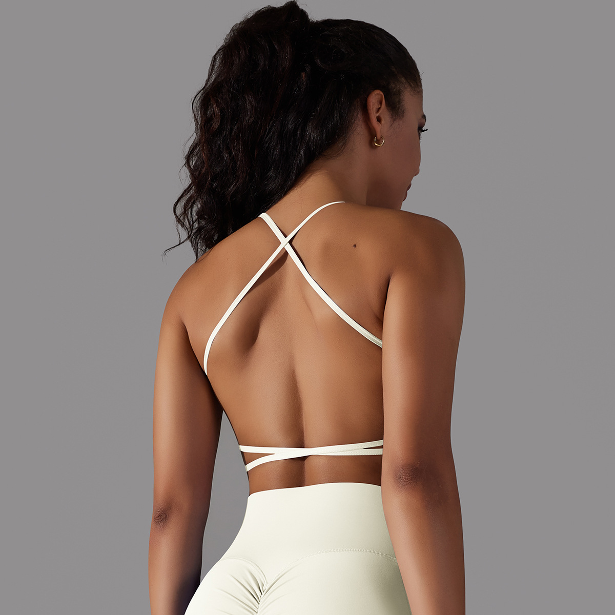 Female Breathable Wrapped Tube Top Sexy Beauty Back Cross Bra Vest Underwear Backless Sports Top Workout Tank Top For Women - Image 2