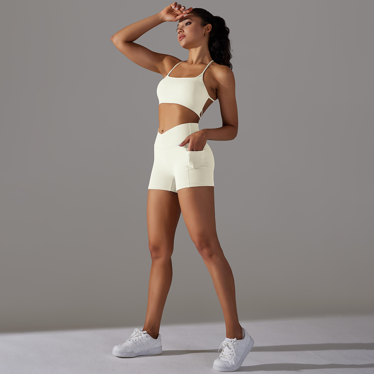 Naked Feel Yoga Set Shorts Women Fitness Suit for Sports Sets Gym Wear Workout Clothes for Woman Sportswear Sport Outfit Ladies - Image 6